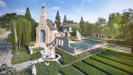presenting the composition french style house